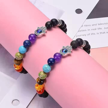 Classic 7 Chakra Beads Bracelet Pack of 1